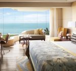 Luxury hotel room with ocean view Taj Samudra Hotel Galle Face Colombo Sri Lanka